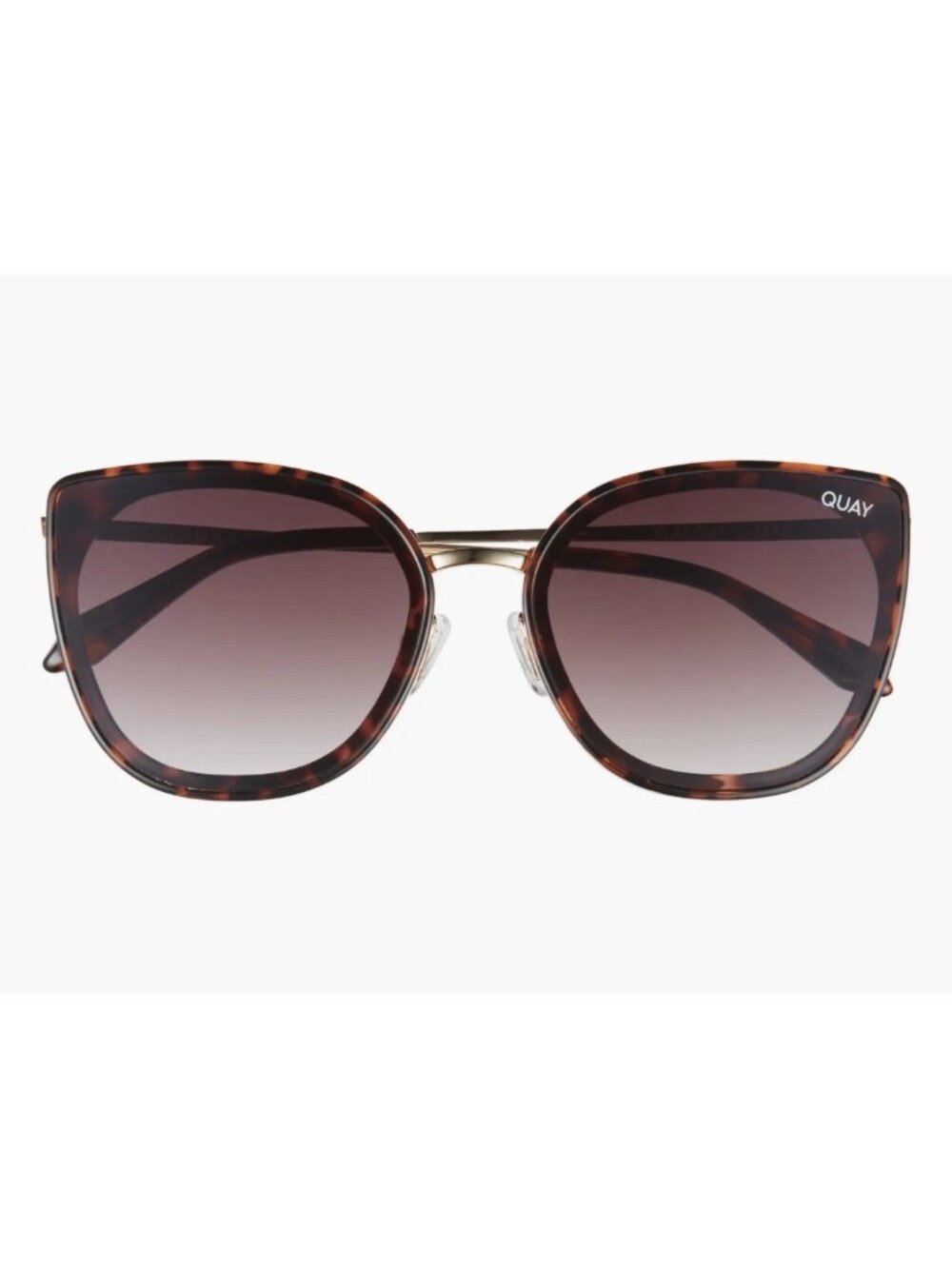 Quay Flat Out 1212 62mm Cat.3 Eye SunglassesQUAY  Tortoise